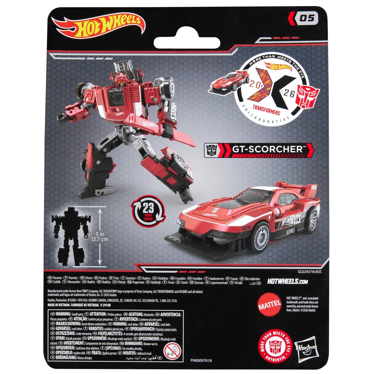 *PRE-ORDER Transformers X Hot Wheels Collab Action Figure - GT-Scorcher