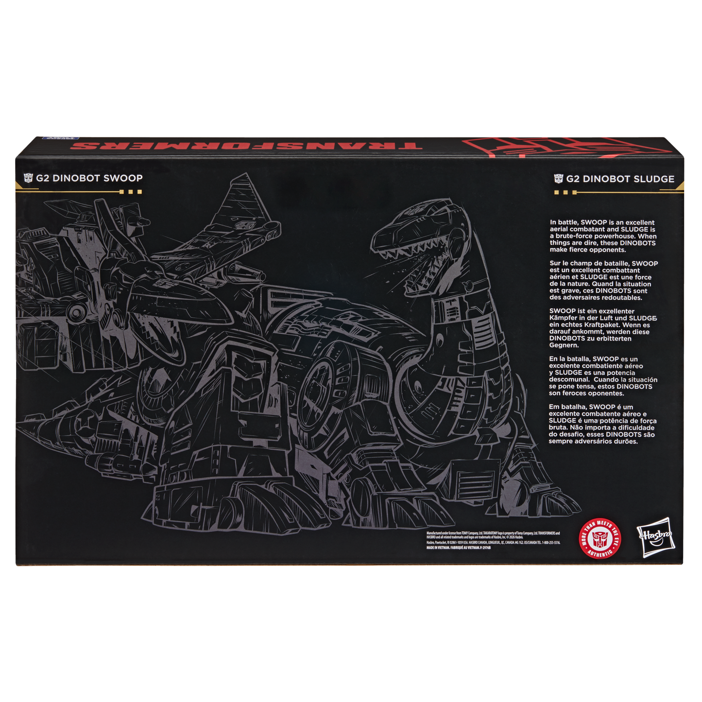 Transformers Age of The Primes Leader Class Action Figure 2-Pack - G2 Dinobot Swoop & G2 Dinobot Sludge