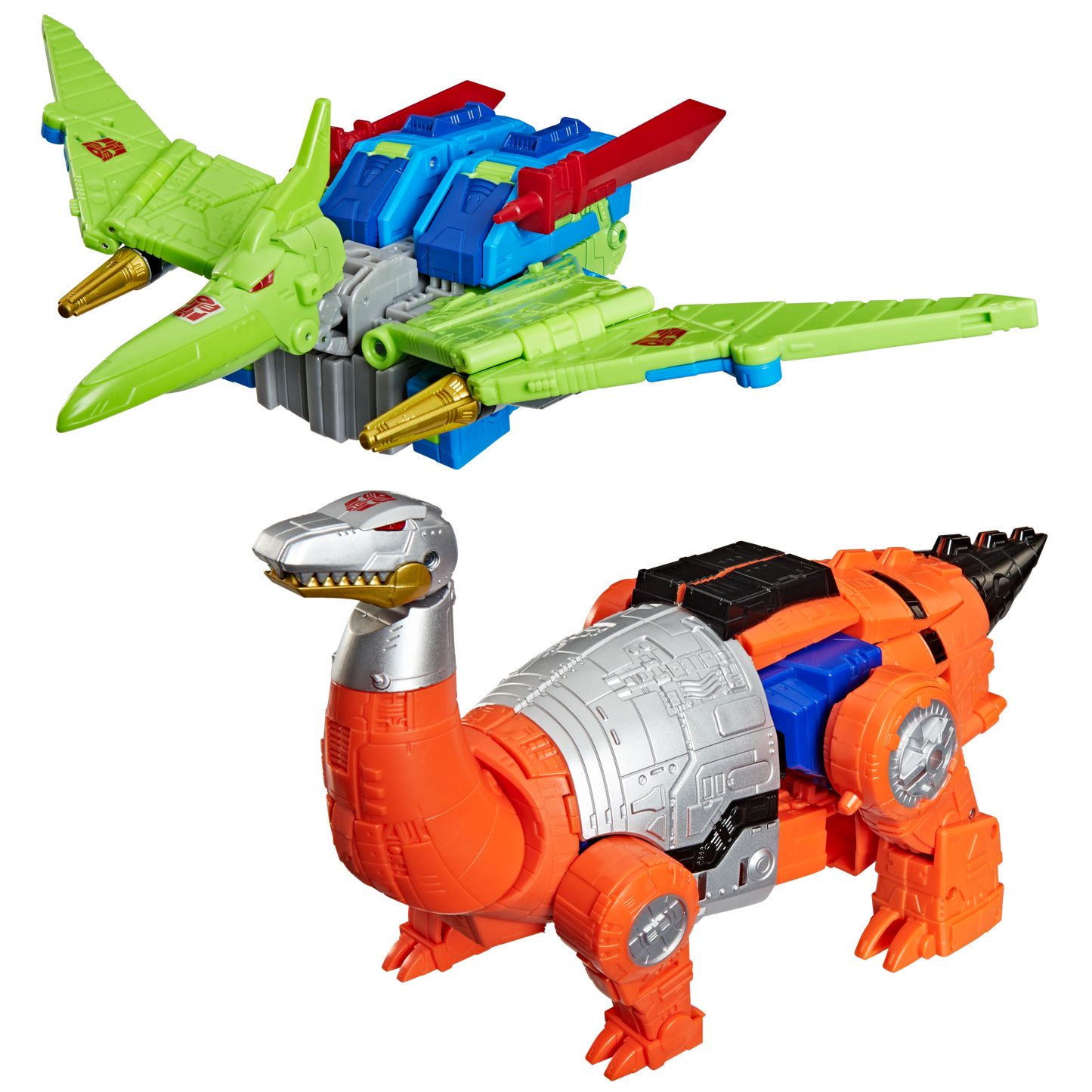 Transformers Age of The Primes Leader Class Action Figure 2-Pack - G2 Dinobot Swoop & G2 Dinobot Sludge