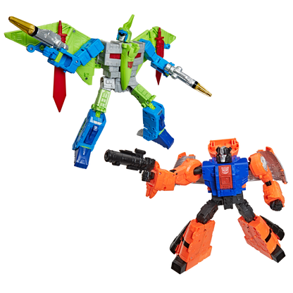 Transformers Age of The Primes Leader Class Action Figure 2-Pack - G2 Dinobot Swoop & G2 Dinobot Sludge