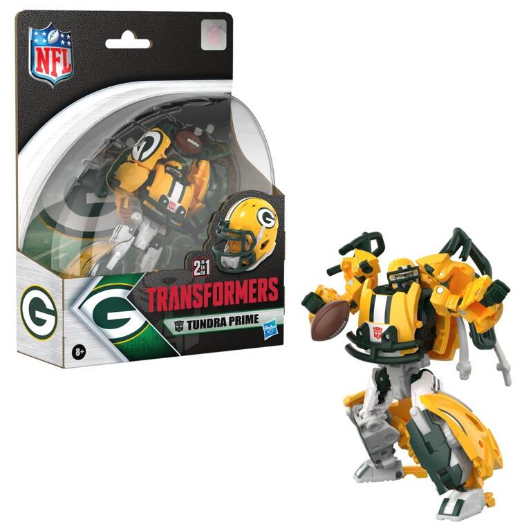 Transformers x NFL Collaborative Action Figure - Tundra Prime (Green Bay Packers)