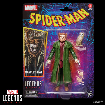 Marvel Legends Spider-Man Retro 6 Inch Action Figure Wave 6 - Marvel's Owl
