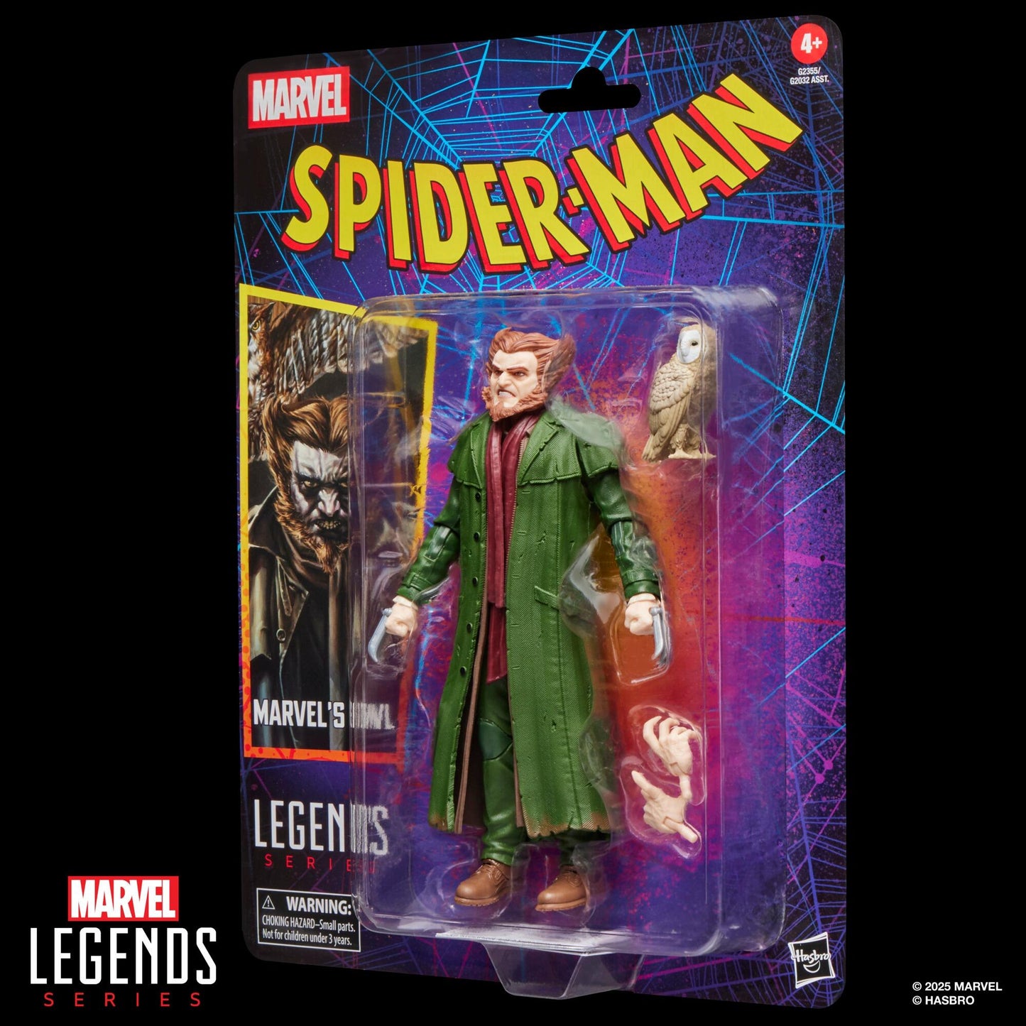 Marvel Legends Spider-Man Retro 6 Inch Action Figure Wave 6 - Marvel's Owl