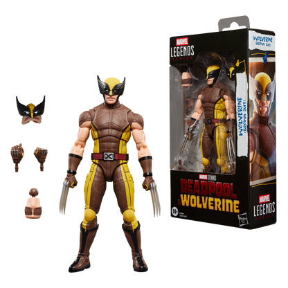 Marvel Legends Deadpool & Wolverine 6 Inch Action Figure Wave 2 - Wolverine (Brown Suit)