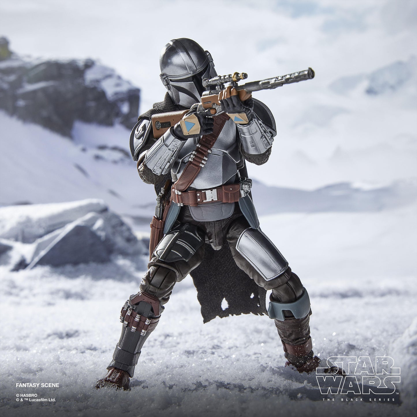 Star Wars Black Series 6 Inch Deluxe Action Figure - The Mandalorian & Grogu With Checklist Print