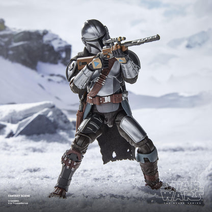 Star Wars Black Series 6 Inch Deluxe Action Figure - The Mandalorian & Grogu With Checklist Print