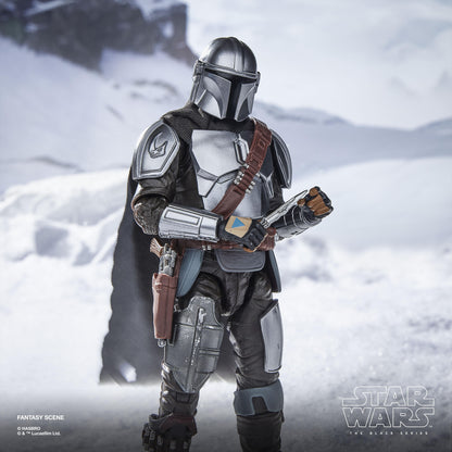 Star Wars Black Series 6 Inch Deluxe Action Figure - The Mandalorian & Grogu With Checklist Print