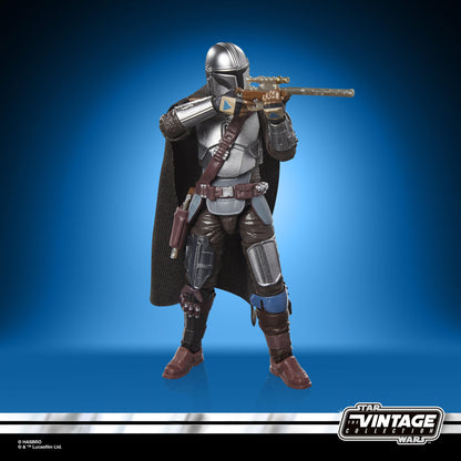Star Wars The Vintage Collection 3.75 Inch Deluxe Action Figure - The Mandalorian & Grogu With Checklist Print