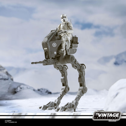 Star Wars The Vintage Collection 3.75 Inch Action Figure Vehicle - Imperial Remnant & AT-RT With Checklist Print