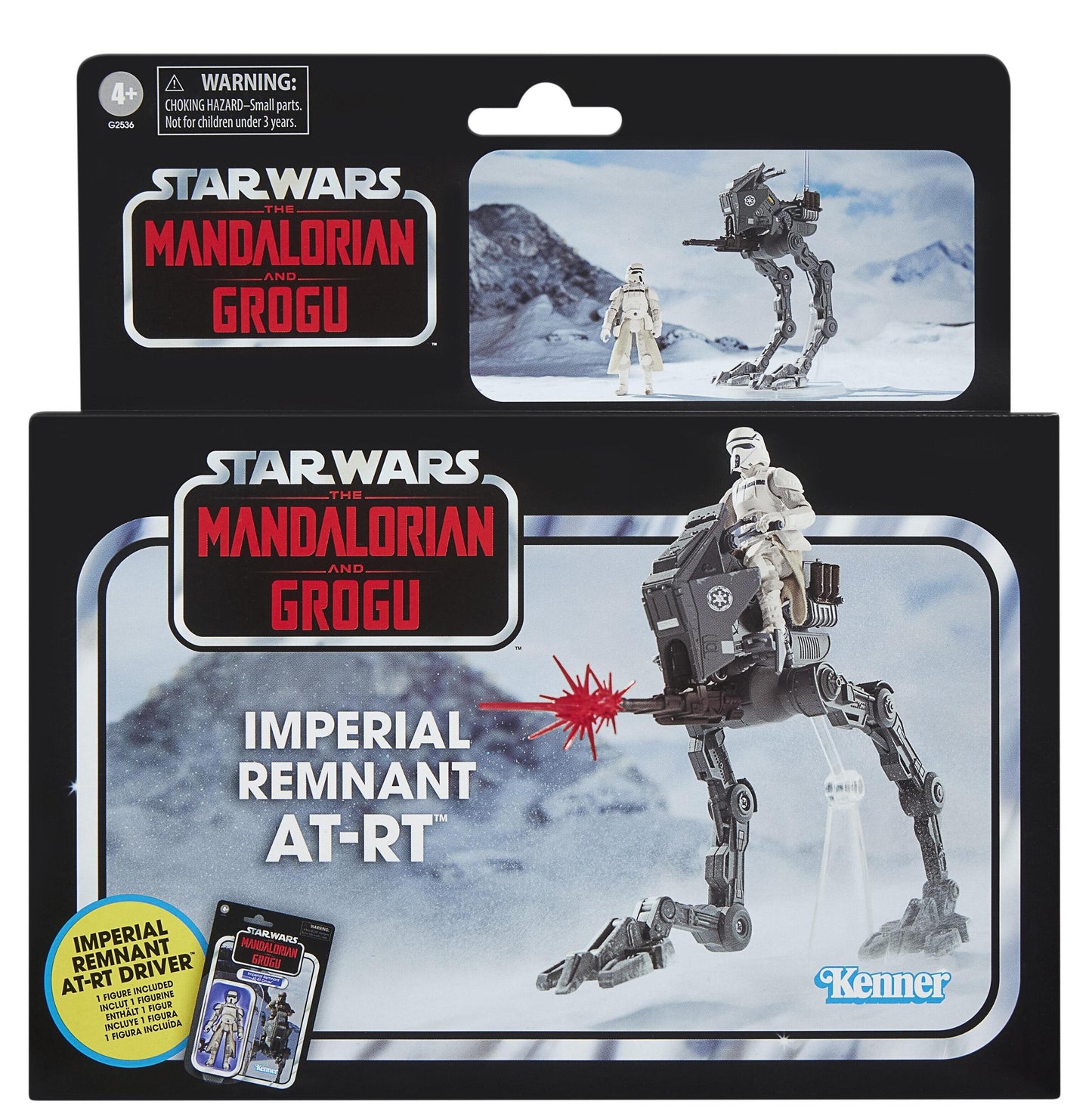 Star Wars The Vintage Collection 3.75 Inch Action Figure Vehicle - Imperial Remnant & AT-RT With Checklist Print