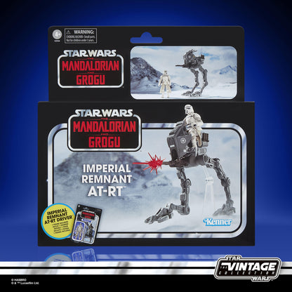 Star Wars The Vintage Collection 3.75 Inch Action Figure Vehicle - Imperial Remnant & AT-RT With Checklist Print