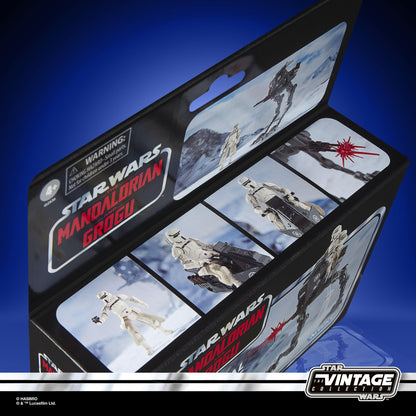 Star Wars The Vintage Collection 3.75 Inch Action Figure Vehicle - Imperial Remnant & AT-RT With Checklist Print