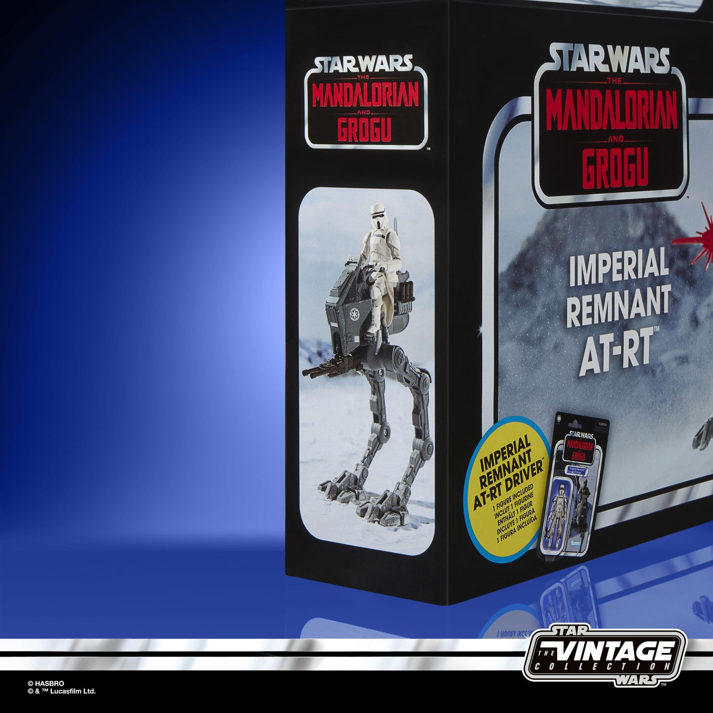 Star Wars The Vintage Collection 3.75 Inch Action Figure Vehicle - Imperial Remnant & AT-RT With Checklist Print