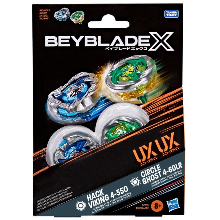 Beyblade X Beyblade Set - Hack Viking 4-55O & Circle Ghost 4-60LR