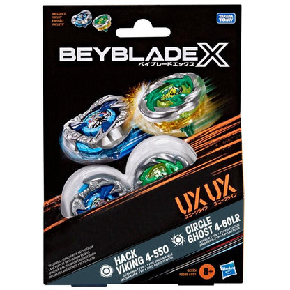 Beyblade X Beyblade Set - Hack Viking 4-55O & Circle Ghost 4-60LR