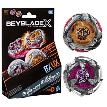 Beyblade X Beyblade BX UX Set - Tail Viper 3-85LO & Spear Scorpio 0-70Z