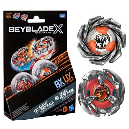 Beyblade X Beyblade BX UX Set - Clamp Crab 9-65S & Crest Leon 4-55A