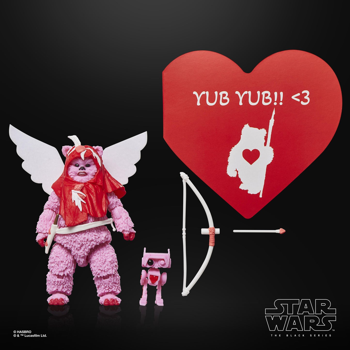 Star Wars The Black Series 6 Inch Exclusive Action Figure - Ewok (Valentine's Day)