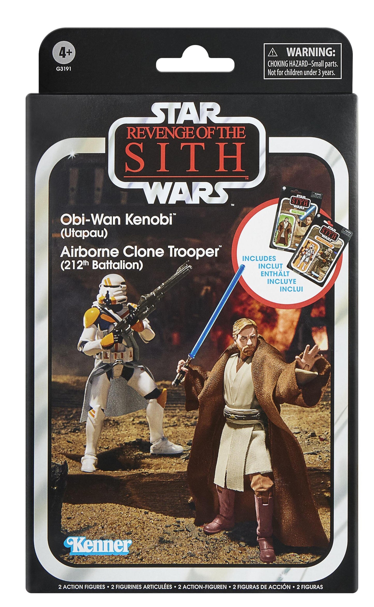Star Wars The Vintage Collection Exclusive Action Figure 2 Pack - Obi-Wan Kenobi & 212th Airbourne Clone Trooper