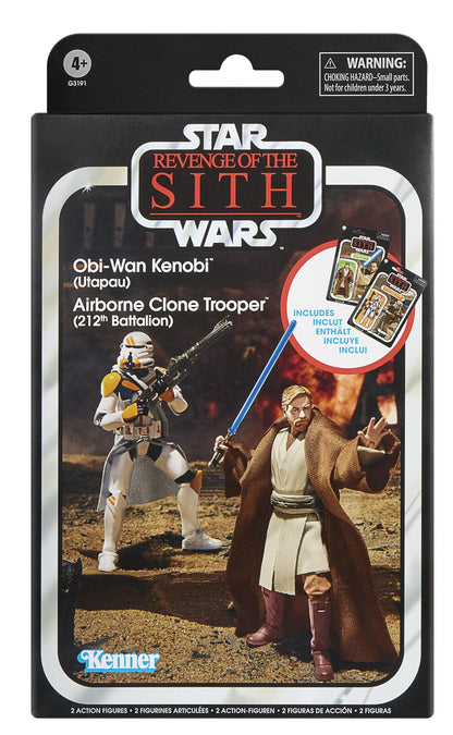 Star Wars The Vintage Collection Exclusive Action Figure 2 Pack - Obi-Wan Kenobi & 212th Airbourne Clone Trooper