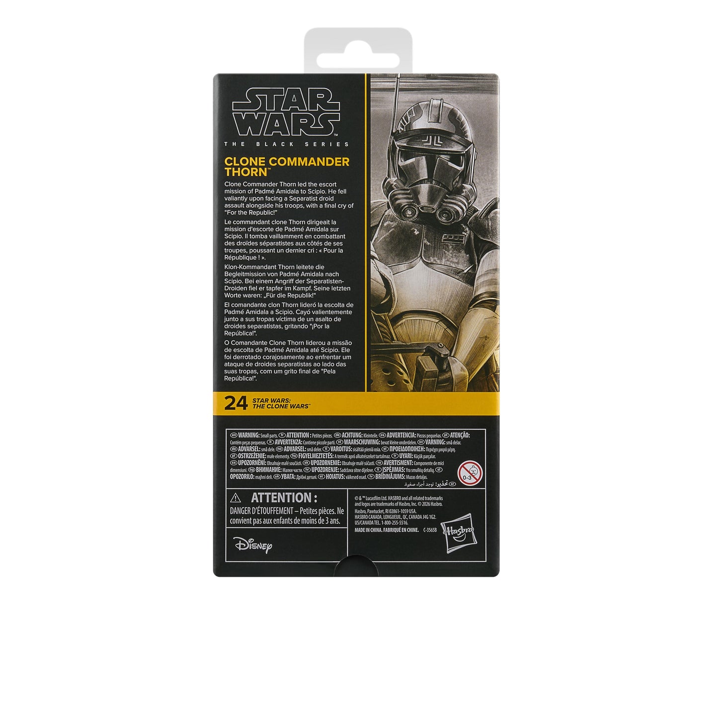 *PRE-ORDER Star Wars Black Series 6 Inch Exclusive Action Figure - Clone Commander Thorn