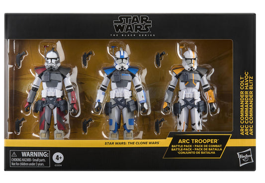 *PRE-ORDER Star Wars Black Series 6 Inch Exclusive Action Figure Multipack - Arc Commander Colt, Havoc & Blitz