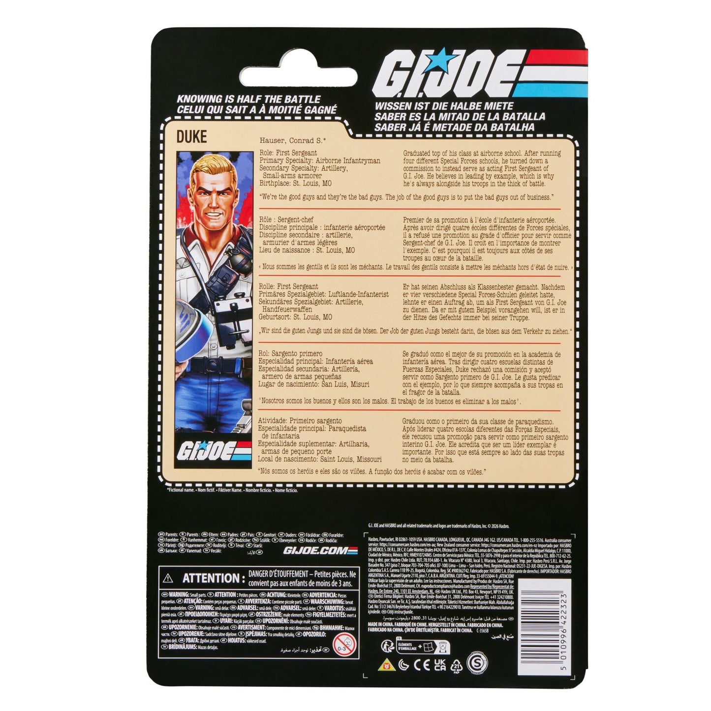 G.I. Joe Classified Retro Cardback Series Action Figure - Duke (USA 250th Anniversary)