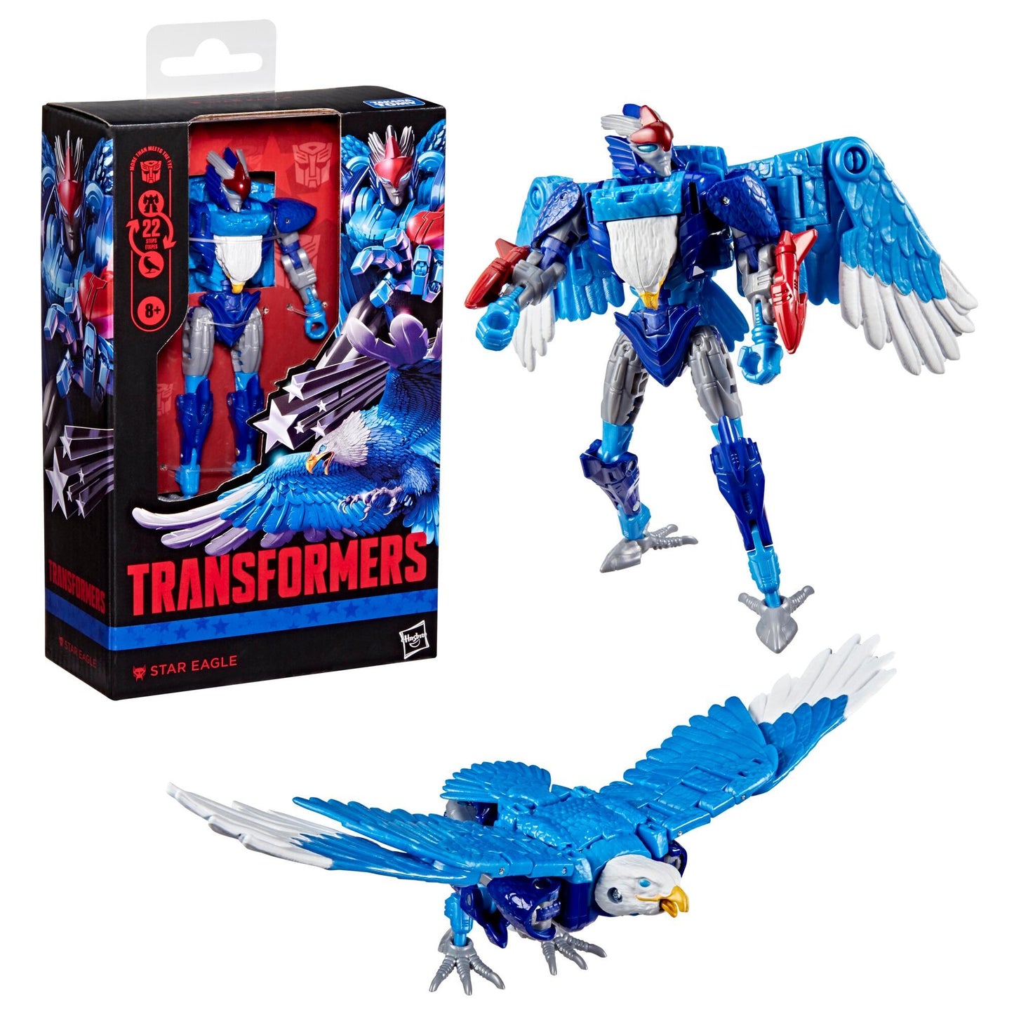 Transformers Deluxe Class Action Figure - Star Eagle (USA 250th Anniversary)