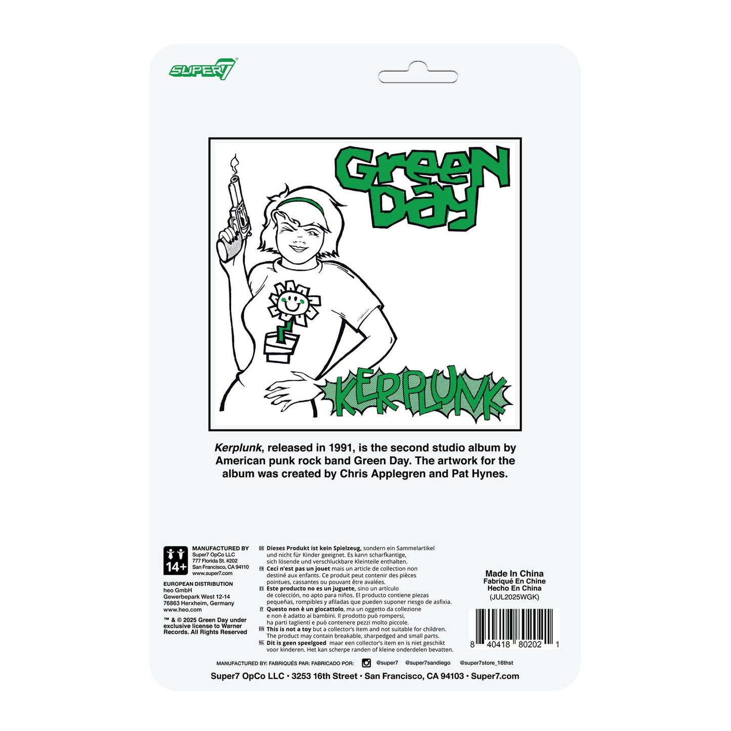 Green Day ReAction Action Figure - Kerplunk Girl