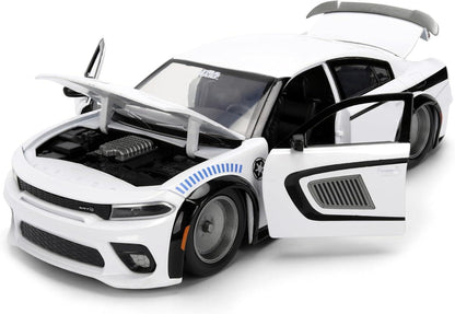 Star Wars 1:24 Scale Jada Hollywood Rides Die Cast Vehicle - Stormtrooper 2021 Dodge Charger