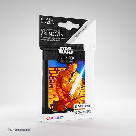 Gamegenic Star Wars: Unlimited Trading Card Game Art Sleeves - Luke Skywalker