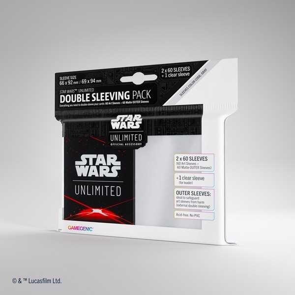 Gamegenic Star Wars: Unlimited Trading Card Game Double Sleeving Art Sleeves - Space Red