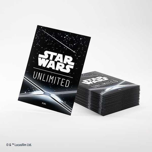 Gamegenic Star Wars: Unlimited Trading Card Game Art Sleeves - Card Back Black
