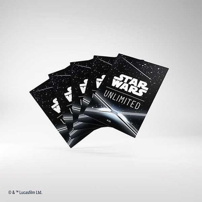 Gamegenic Star Wars: Unlimited Trading Card Game Art Sleeves - Card Back Black