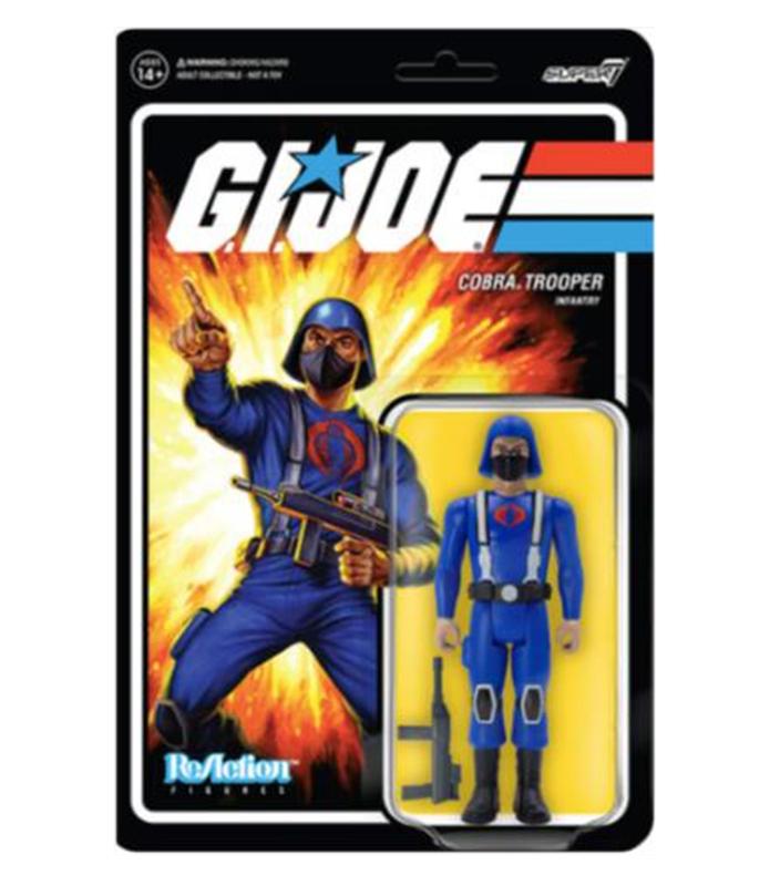 G.I. JOE REACTION ACTION FIGURE WAVE 1 - COBRA TROOPER H-BACK (TAN)