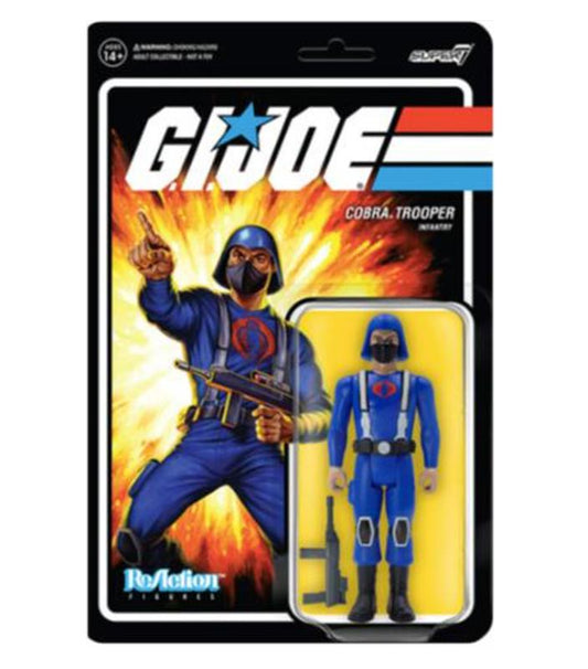 G.I. JOE REACTION ACTION FIGURE WAVE 1 - COBRA TROOPER H-BACK (TAN)