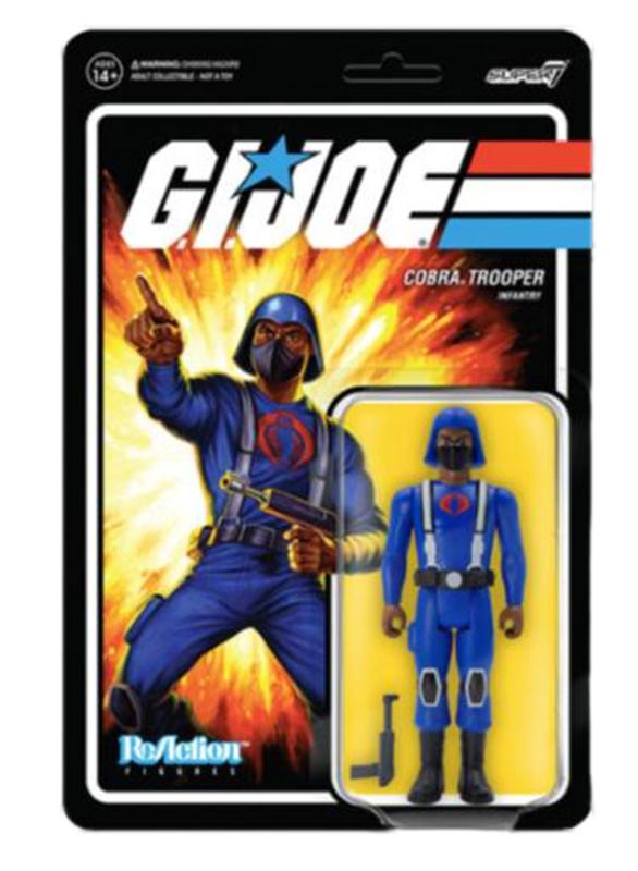 G.I. JOE REACTION ACTION FIGURE WAVE 1 - COBRA TROOPER H-BACK (BROWN)