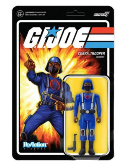 G.I. JOE REACTION ACTION FIGURE WAVE 1 - COBRA TROOPER H-BACK (BROWN)