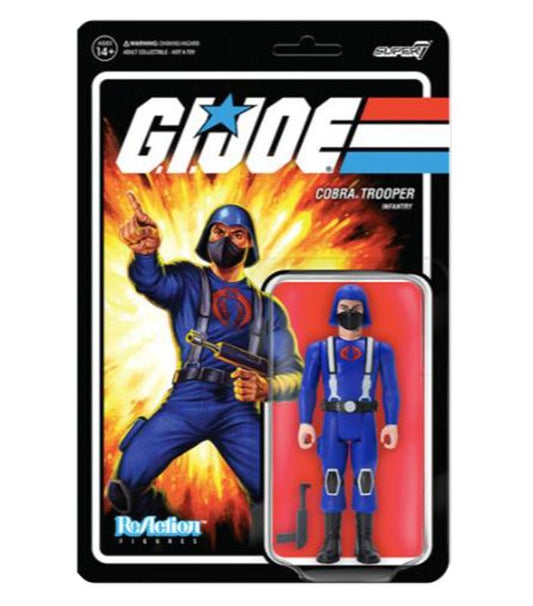 G.I. JOE REACTION ACTION FIGURE WAVE 1 - COBRA TROOPER Y-BACK (PINK)