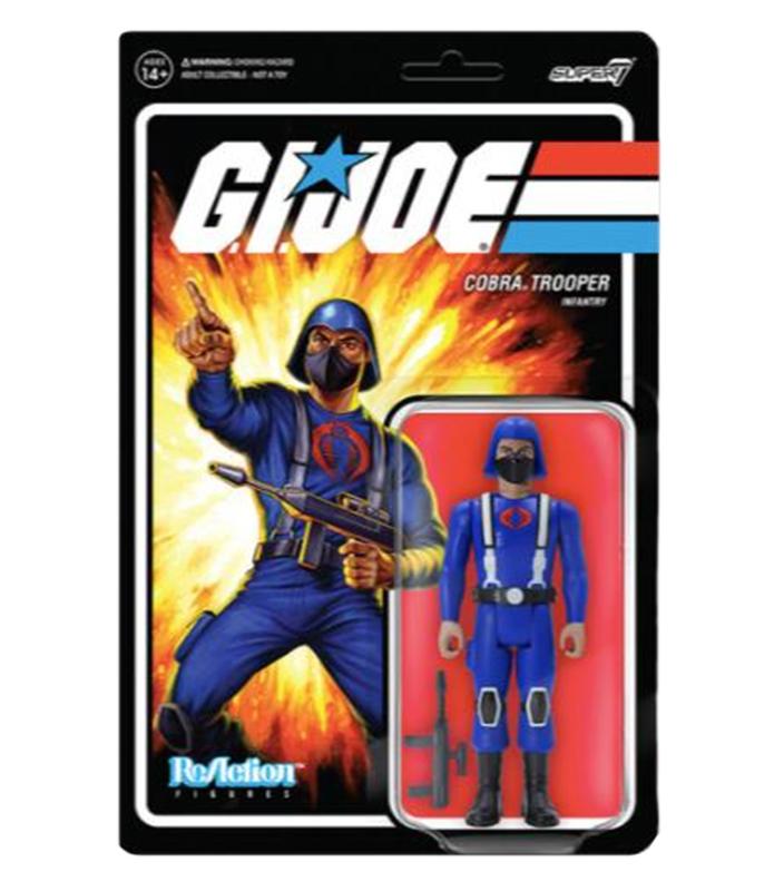 G.I. JOE REACTION ACTION FIGURE WAVE 1 - COBRA TROOPER Y-BACK (TAN)