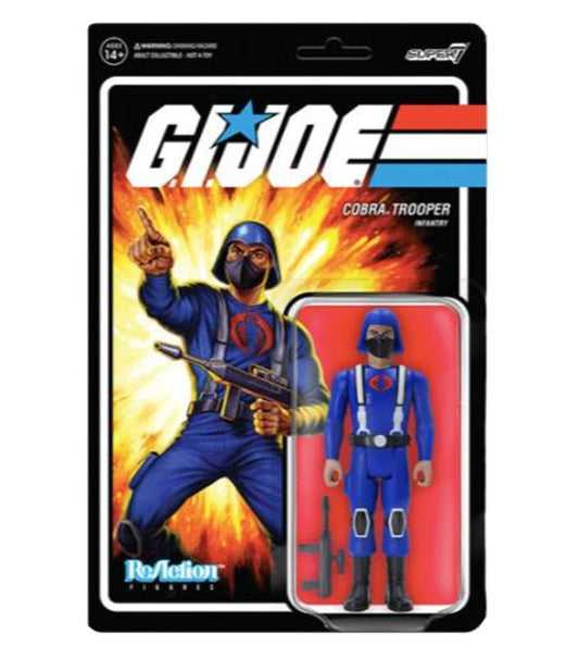 G.I. JOE REACTION ACTION FIGURE WAVE 1 - COBRA TROOPER Y-BACK (TAN)