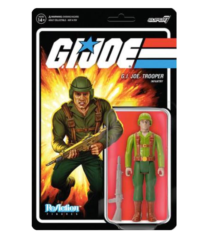 G.I. JOE REACTION ACTION FIGURE WAVE 1 - G.I. Trooper Greenshirt (Tan)