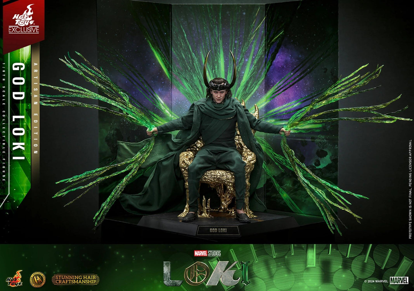 God Loki (Artisan Edition) - Loki Hot Toys Exclusive Collectibles 1/6 Scale Action Figure