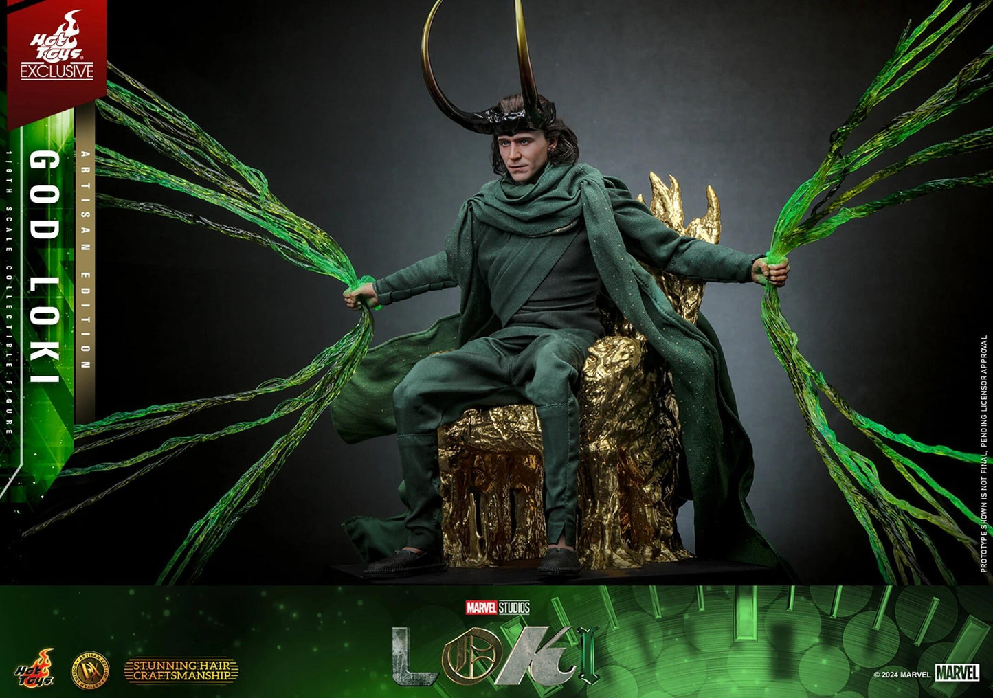 God Loki (Artisan Edition) - Loki Hot Toys Exclusive Collectibles 1/6 Scale Action Figure