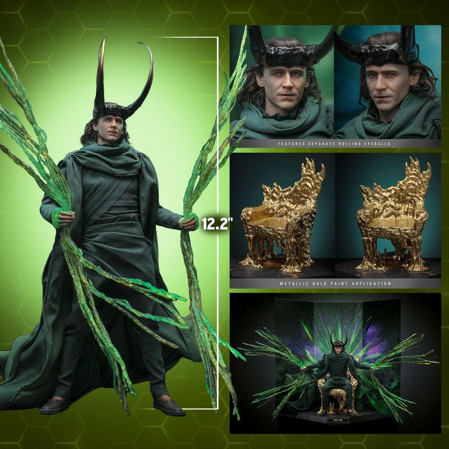 God Loki (Artisan Edition) - Loki Hot Toys Exclusive Collectibles 1/6 Scale Action Figure