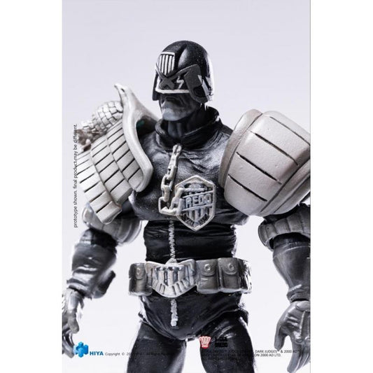 HIYA Toys Judge Dredd 1:18 scale Action Figures - Judge Dredd (Black and White)