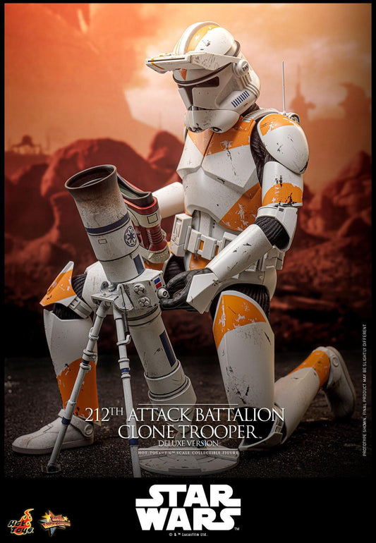 *PRE-ORDER 212th Attack Battalion Clone Trooper (Deluxe) - Star Wars: Revenge Of The Sith Hot Toys Collectibles 1/6 Scale Action Figure