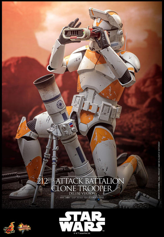 *PRE-ORDER 212th Attack Battalion Clone Trooper (Deluxe) - Star Wars: Revenge Of The Sith Hot Toys Collectibles 1/6 Scale Action Figure