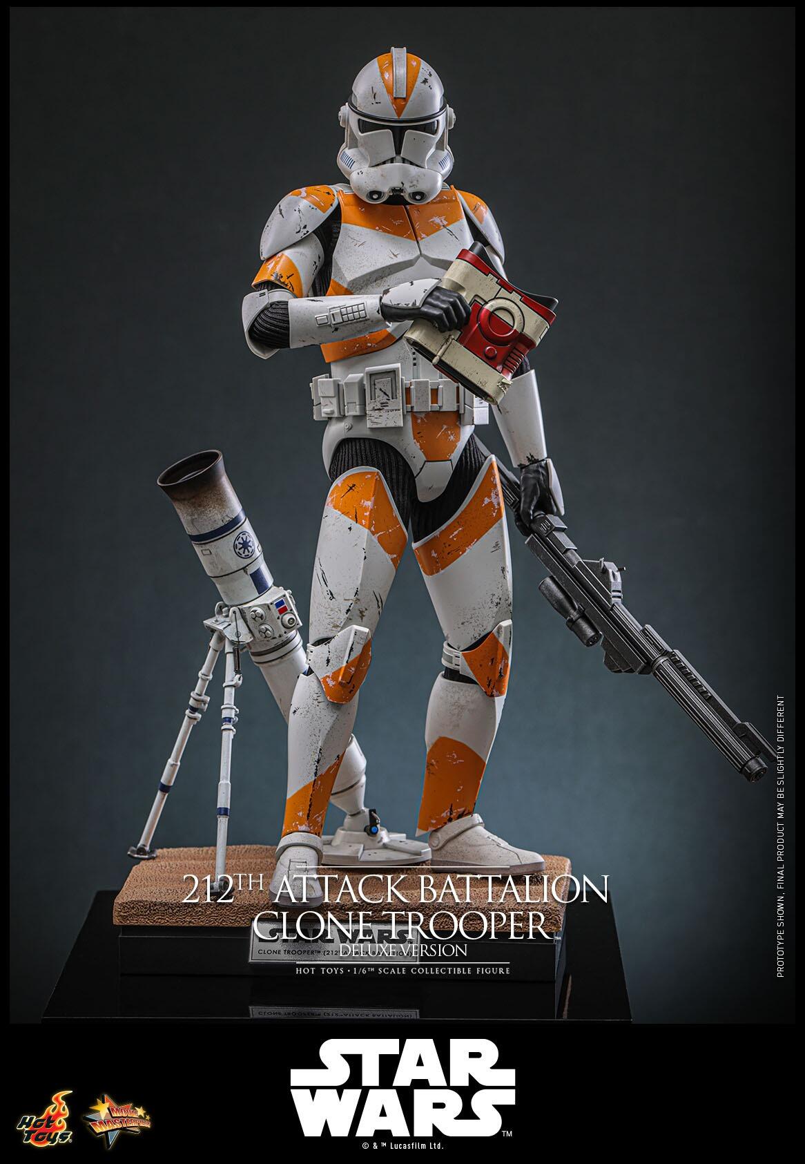 *PRE-ORDER 212th Attack Battalion Clone Trooper (Deluxe) - Star Wars: Revenge Of The Sith Hot Toys Collectibles 1/6 Scale Action Figure