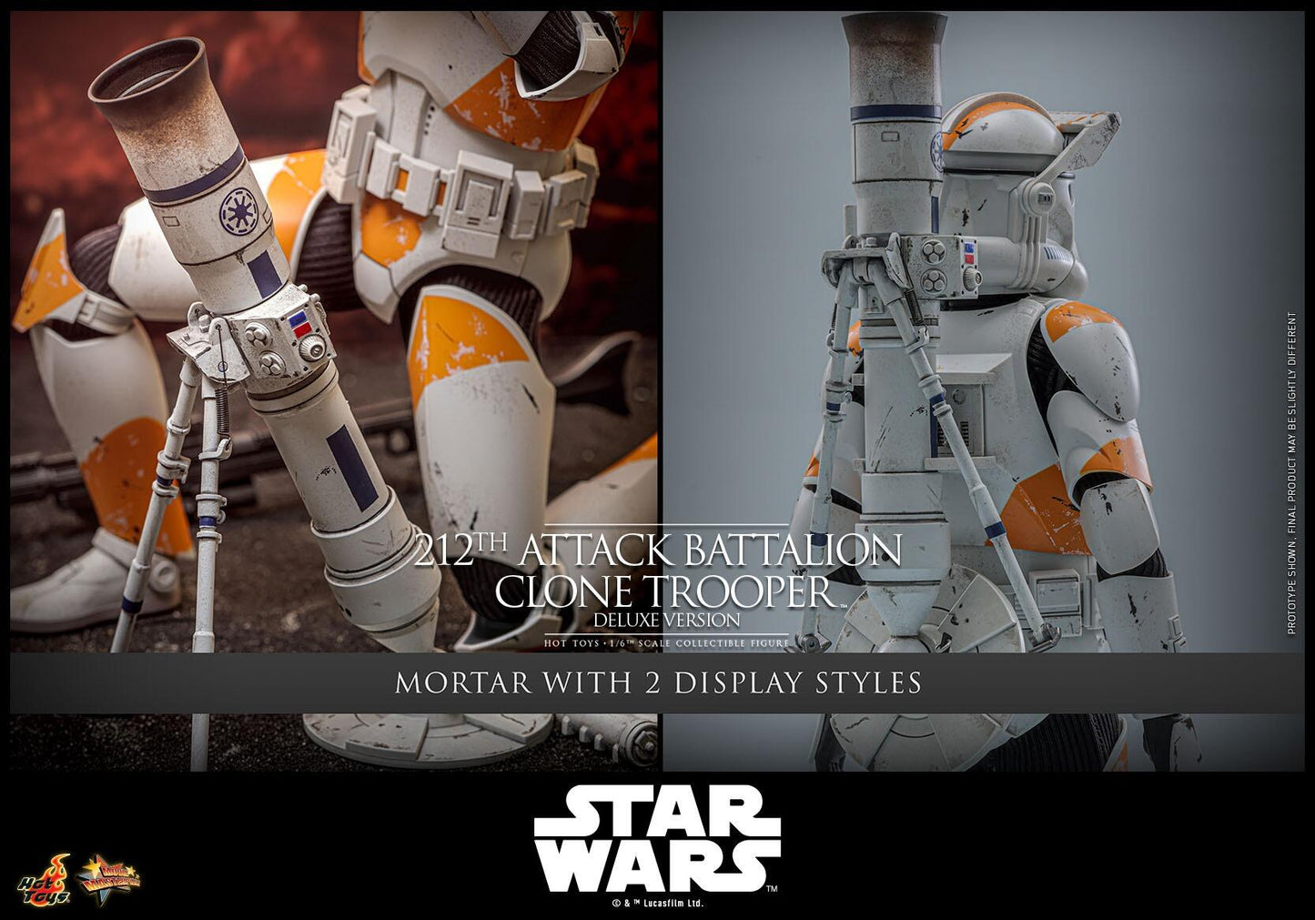 *PRE-ORDER 212th Attack Battalion Clone Trooper (Deluxe) - Star Wars: Revenge Of The Sith Hot Toys Collectibles 1/6 Scale Action Figure